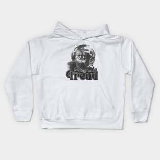 Sigmund Freud Vintage white Kids Hoodie